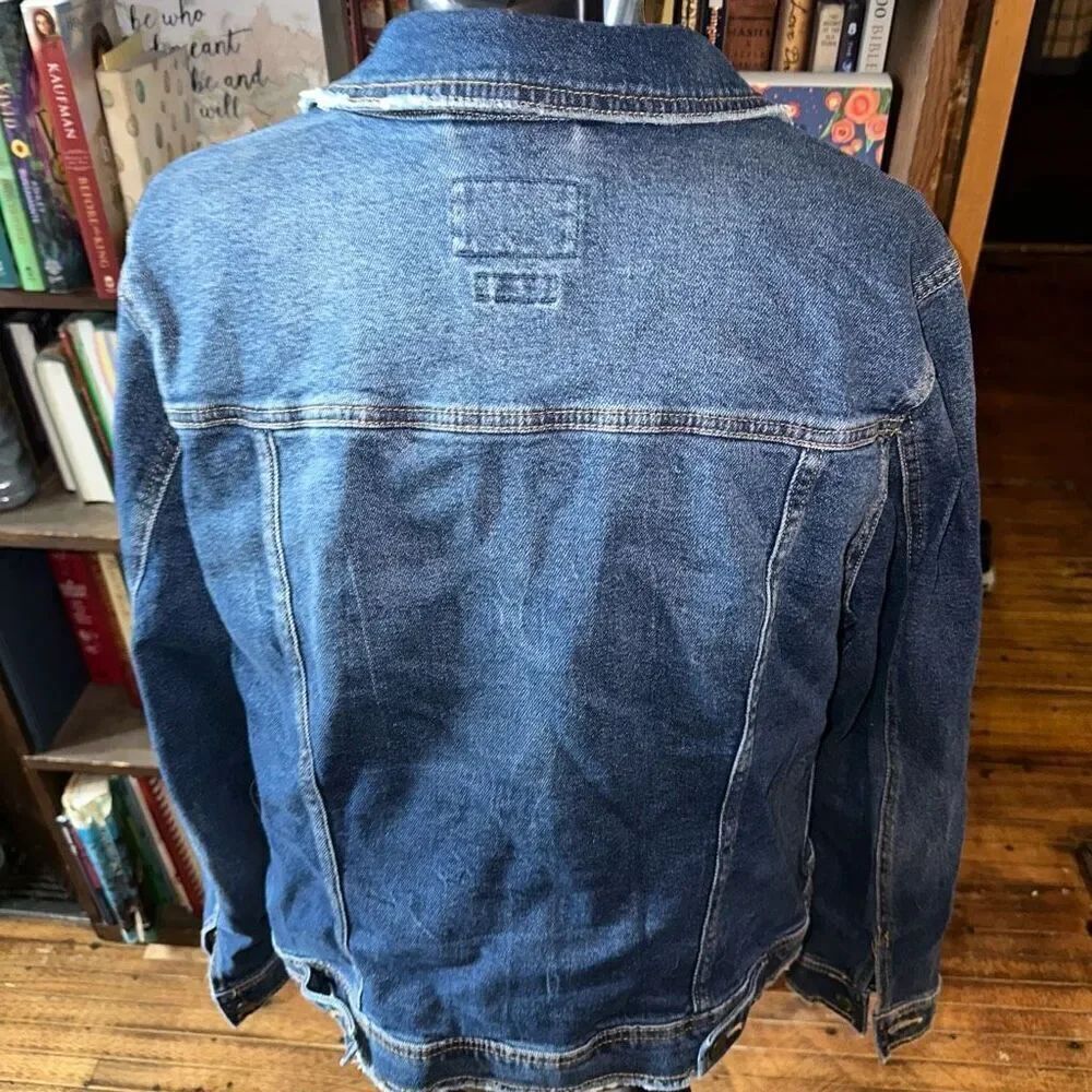 Universal Thread distressed basic X denim Freeborn jacket - Picture 2 of 4